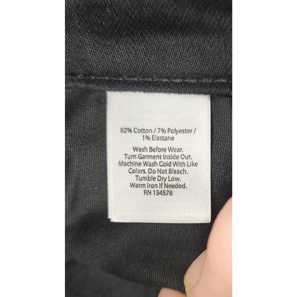 NWT Vineyard Vines Black Skinny Jeans Jet Black sz 16 career casual preppy ankle - Picture 7 of 12